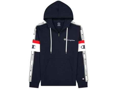 Sudadera con Capucha de Hombre CHAMPION Legacy Jacquard Half Zip Arm Multicolor (M)