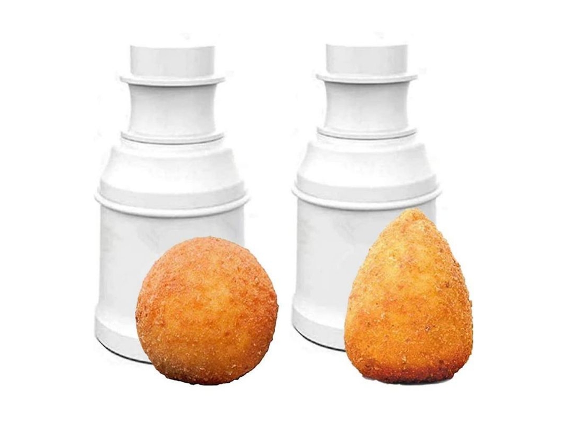 2026da-molde Para Arancini Y Albóndigas, Herramienta Diy De Bolas De Arroz, Multiusos, Abs Alimentario, Cone + Redondo