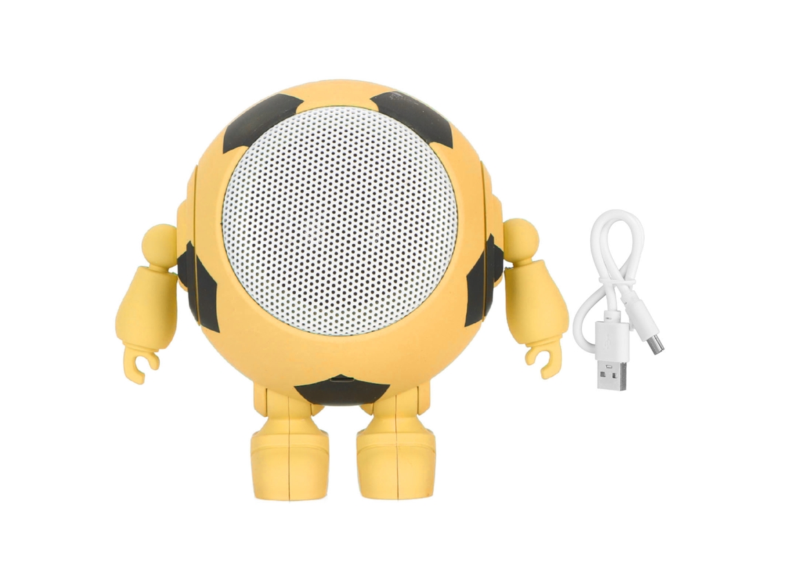 Alto-falante Bluetooth Portátil Pequeno Estéreo Com Conexão Em Série Wireless Para Festa Em Casa Amarelo