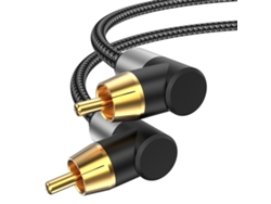 Cable De Audio Coaxial Digital En Ángulo Recto - Conexión Tv, Spdif 5.1 Canal Rca 1,5 Millones
