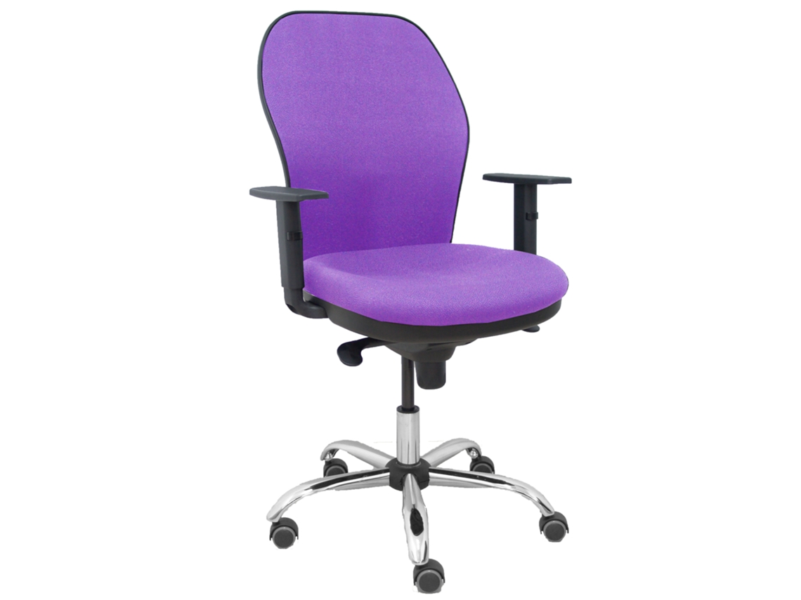 Sillas de Escritorio jorquera respaldo bali lila assento bali lila base cromada e rodas parquet