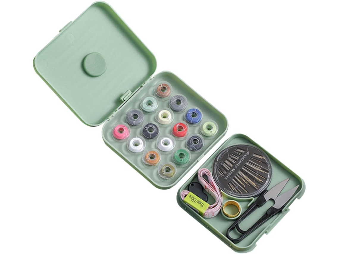Estuche Para 21 Agujas De Coser, Herramientas De Costura Multifuncionales Para El Hogar.