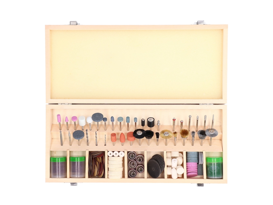 Kit De Accesorios Para Herramienta Rotatoria 228 Piezas, Broca De 3mm, Para Lijado, Pulido, Esmerilado Y Tallado En Madera