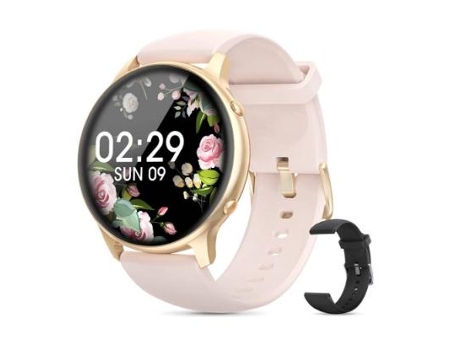 Relojes inteligentes para mujer, LCD HD, rastreador de ejercicios resistente al agua 3ATM con frecuencia cardíaca, oxígeno en sangre, monitor de su...