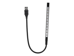 MEOIRUERY Luz LED de Lectura Flexible Mini USB 5V para Teclado de Ordenador, Portátil, PC Negro