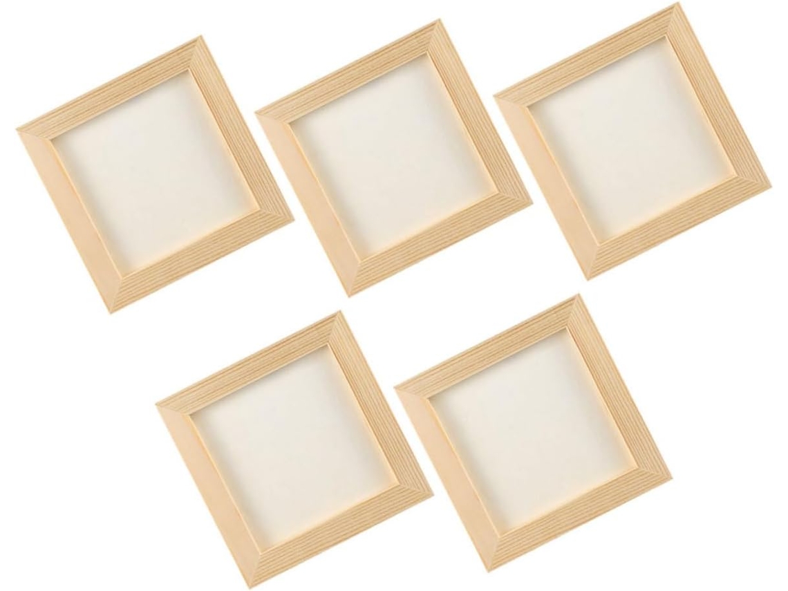Paquete De 5 Fotos En Blanco - Ideal Para Proyectos De Manualidades Para Niños Y Niñas.