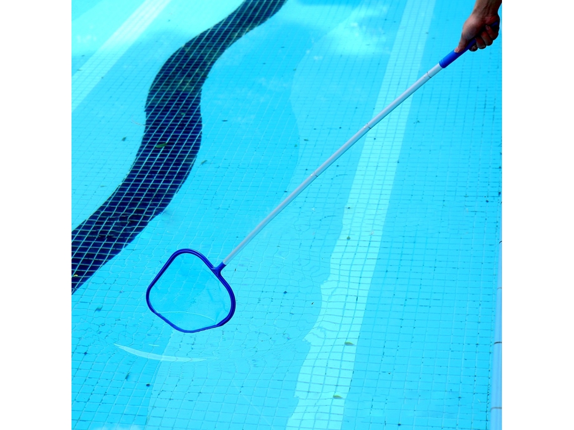 Red profesional para limpieza de hojas de piscina con poste desmontable