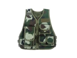 Colete Camuflado Para Crianças Para Jogos De Combate E Caça Ao Ar Livre (camuflagem Da Selva Tamanho L)