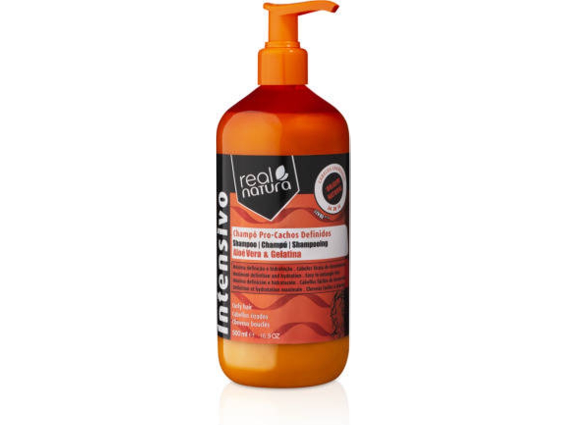 Champú Líquido REAL NATURA Pro-Cachos Definidos Real Natura sin sal (500 ml)