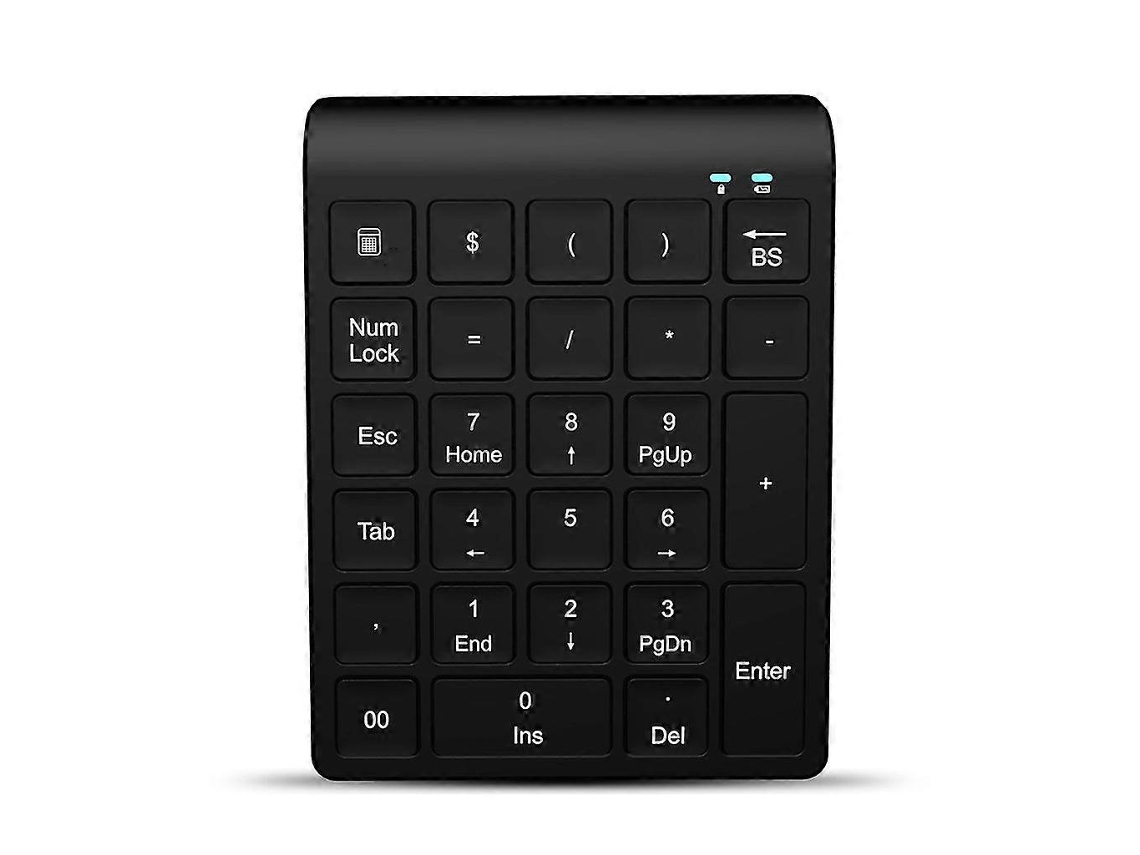 Teclado inalámbrico de 2,4 GHz, teclado numérico digital, 27 teclas, compatible con Bluetooth Everley891