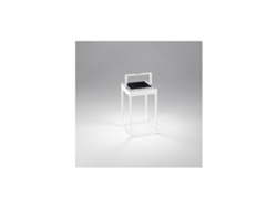 Lámpara de mesa solar y recargable CAGE de PERENZ Blanco Mate Al. 30 cm