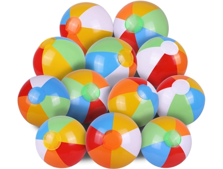 Pelotas de playa de 12.0 in a granel – Juguetes inflables para piscina para niños, suministros de fiesta de cumpleaños, regalos de decoración Lua J...