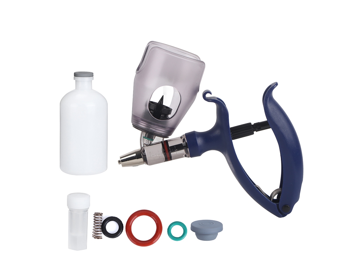 Jeringa automática ajustable de 5 ml para vacunas de cerdos, pollos y ovejas