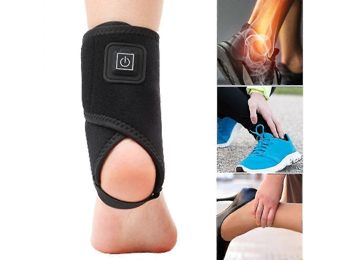 Muñequera De Tobillo Calentada Eléctrica Con Soporte Terapia De Calor Para Torceduras Inflamación Tendinitis Y Rehabilitación