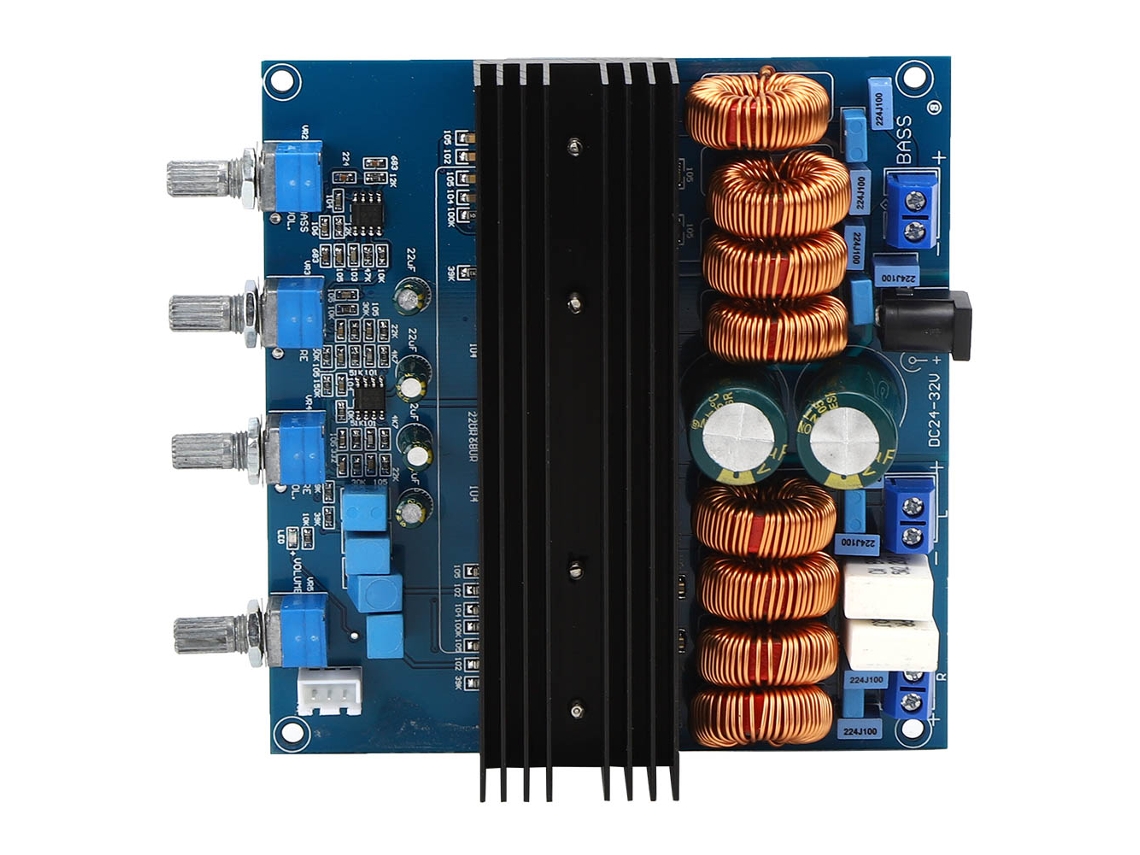 Placa De Amplificador De Potencia 2.1 Tda7498 Módulo Digital Ensamblado Componentes De Amplificador