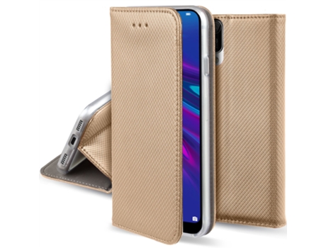 Funda Dourada Inteligente para Huawei Y6 2019, Y6 MOOZY Cartón