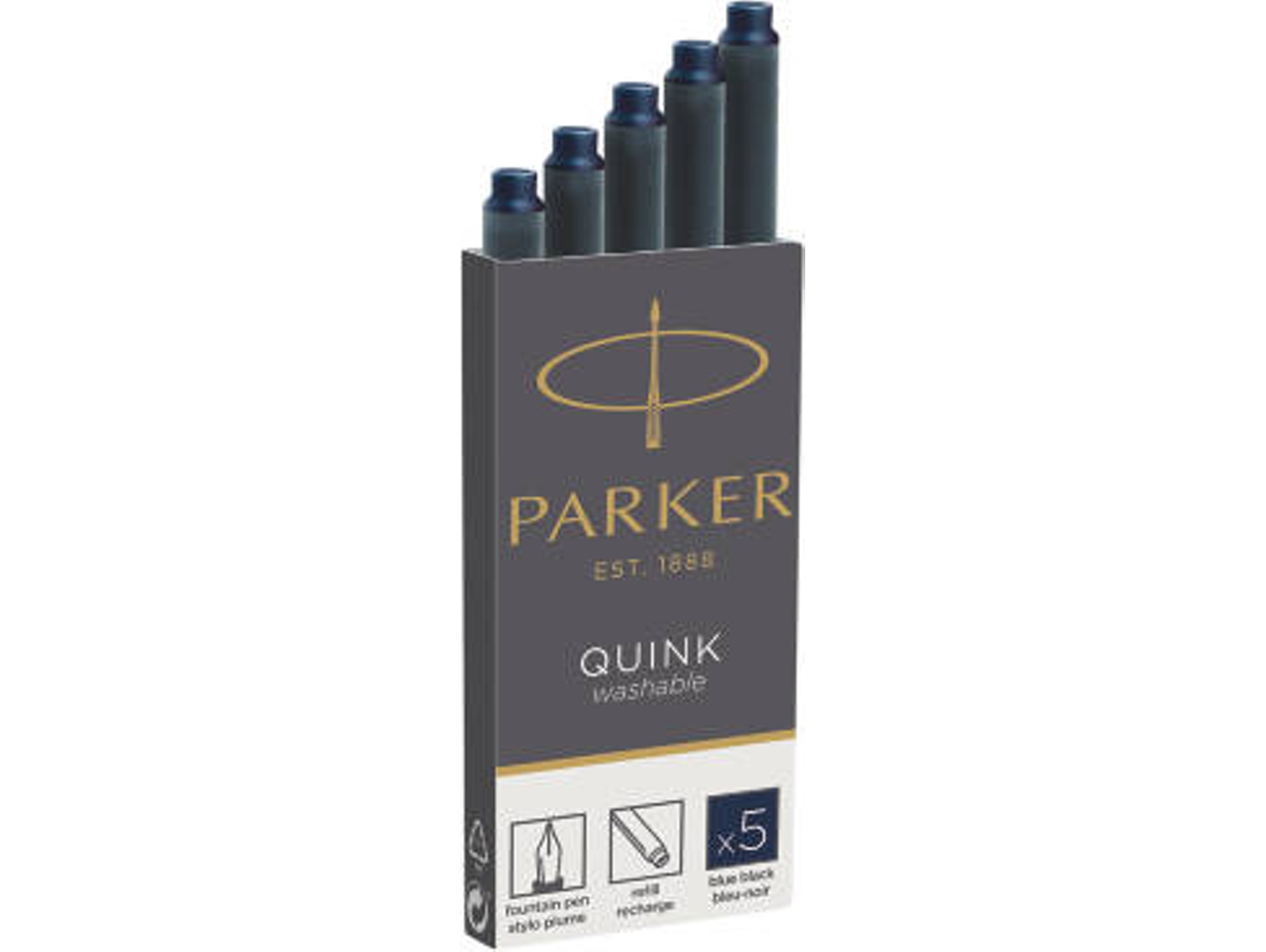 Pack 5 Recambios para Bolígrafos PARKER 1950385 Multicolor