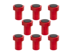 8 Piezas De Insertos De Freno De Mesa Antideslizantes De Aluminio Para Banco De Trabajo De Madera De 3/4 Pulg. (19 Mm)