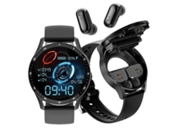 Reloj inteligente 2 en 1 con auriculares inalámbricos, carcasa de aleación, pantalla táctil IPS ultrafina de 1,32 pulgadas, IP68 Ly Ebike