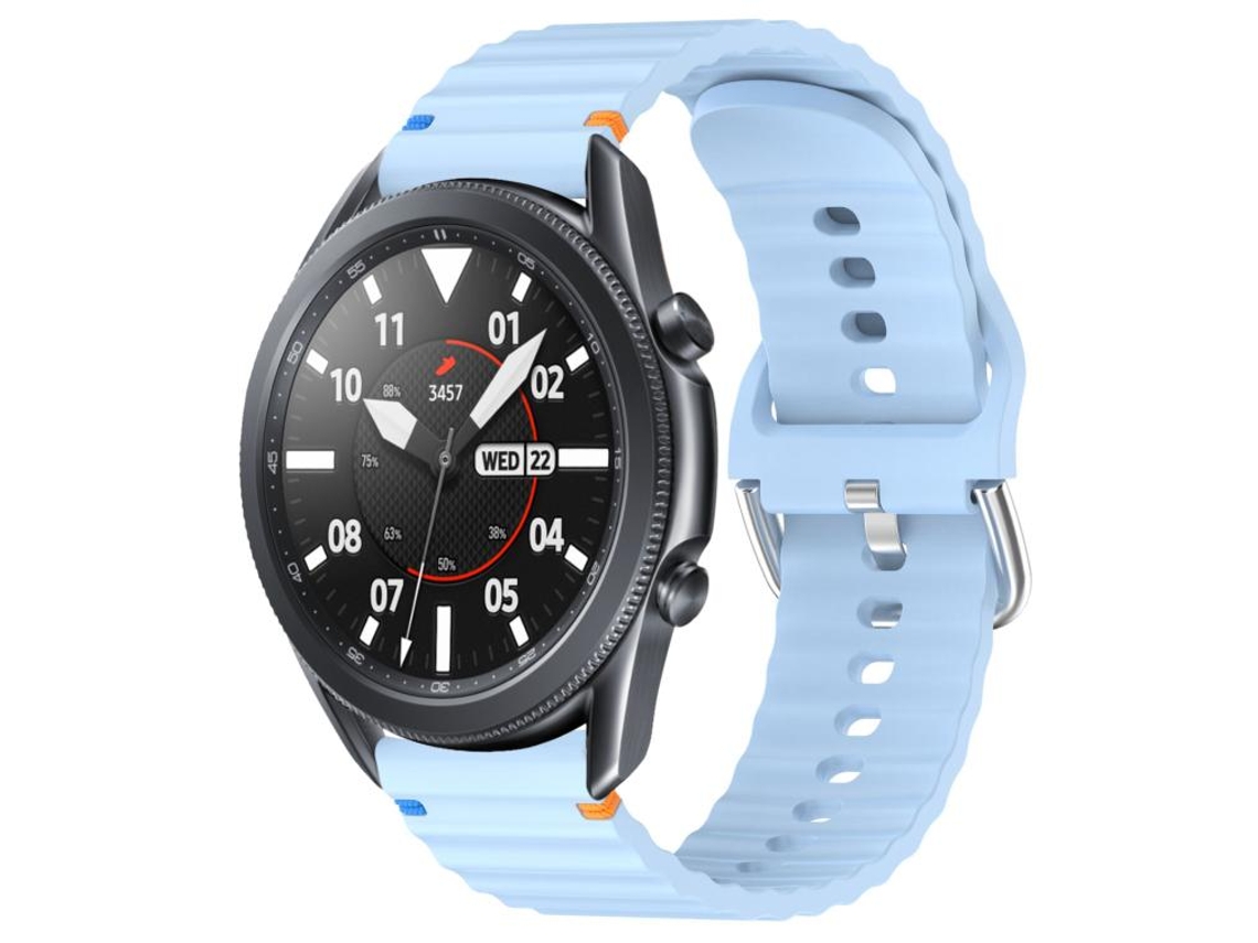 Correa para Samsung Galaxy Watch 3 (45 mm) - Silicona con textura ondulada cosida (22 mm)