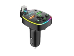 Transmisor FM Bluetooth Yizhood Q11 PD42W QC3.0 Bass Negro