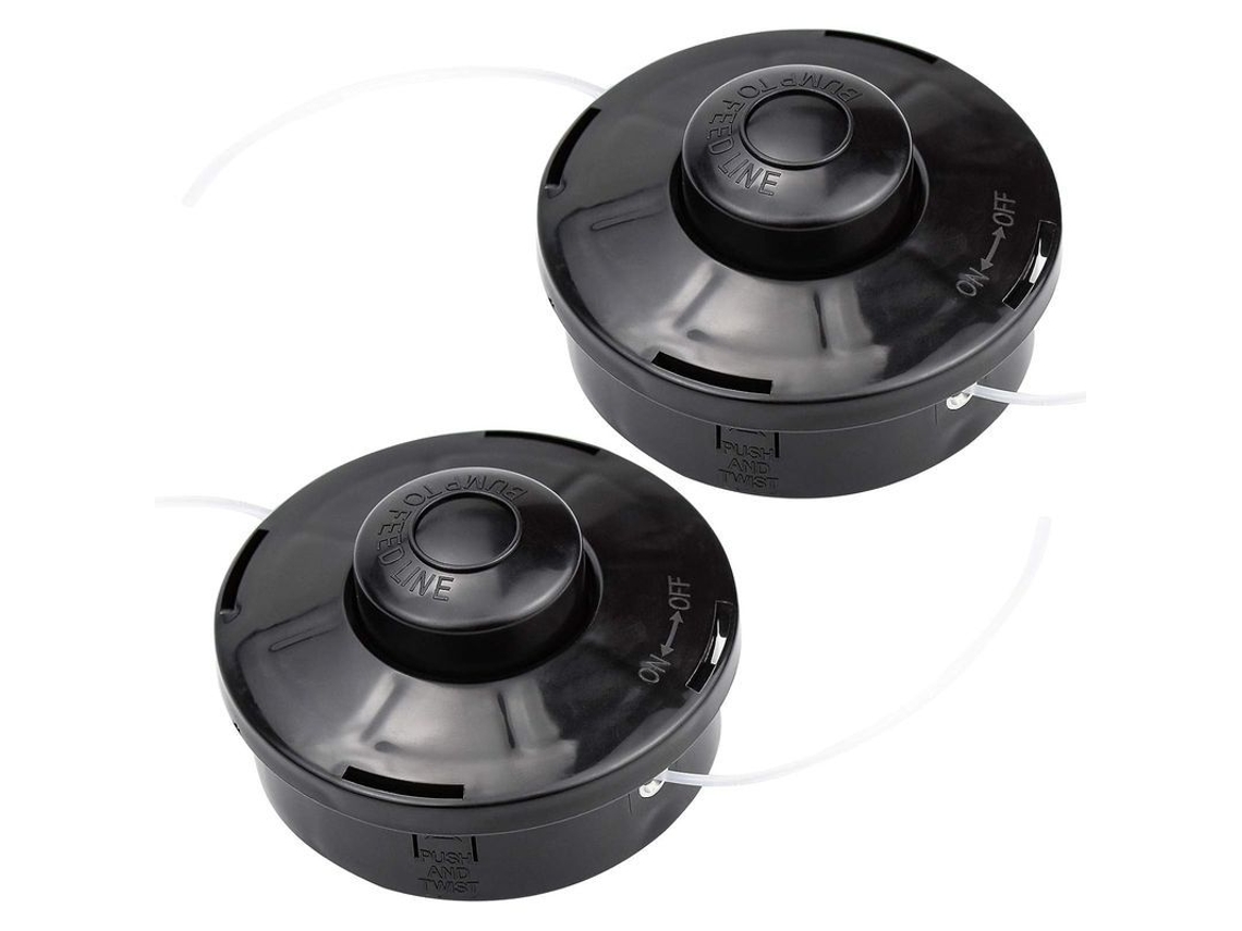 Paquete De 2 Cabezales Universales De Nailon Para Desbrozadora, Compatibles Con Cortacéspedes De Gasolina M10 X 1,25.