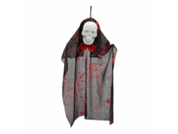Esqueleto Colgante Sangriento Negro Halloween BIGBUY