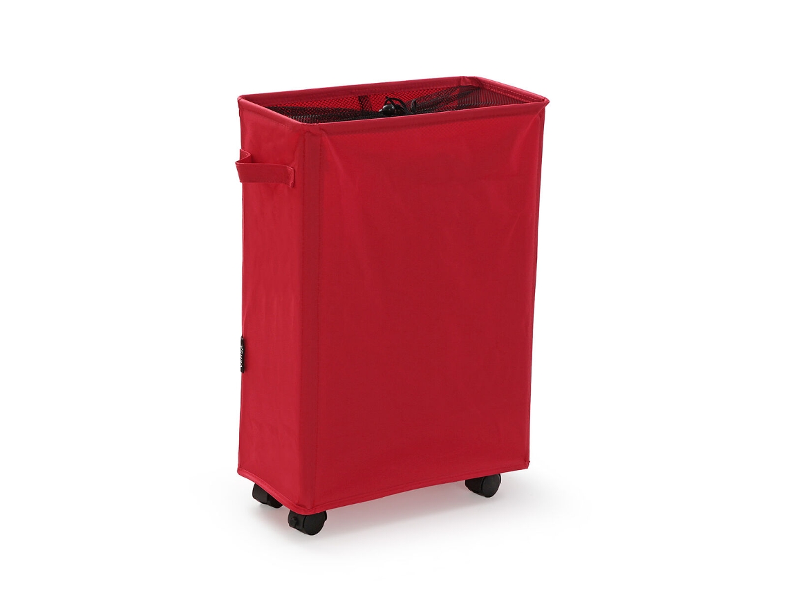 Cesto Para La Ropa Sucia Versa Rojo Minimalista 18,5 X 58 X 39 Cm