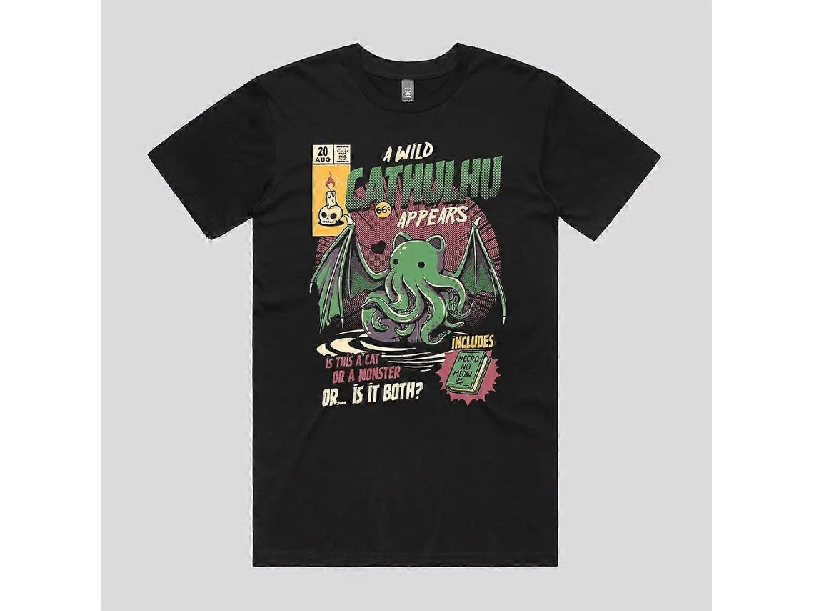 Camiseta unisex Cathulhu, más vendida, talla