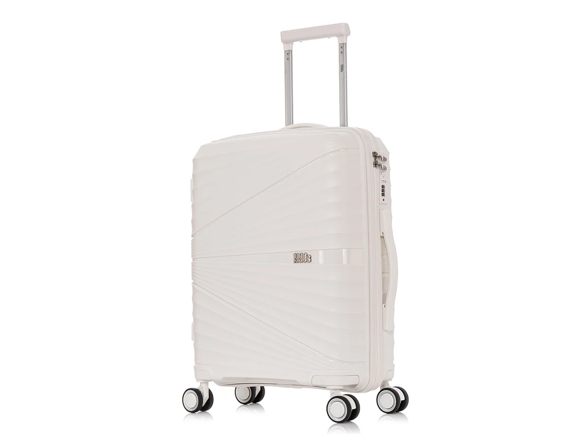 Maleta de Cabina 1990S Polipropileno Blanco (55x39x21.5cm - 46L)