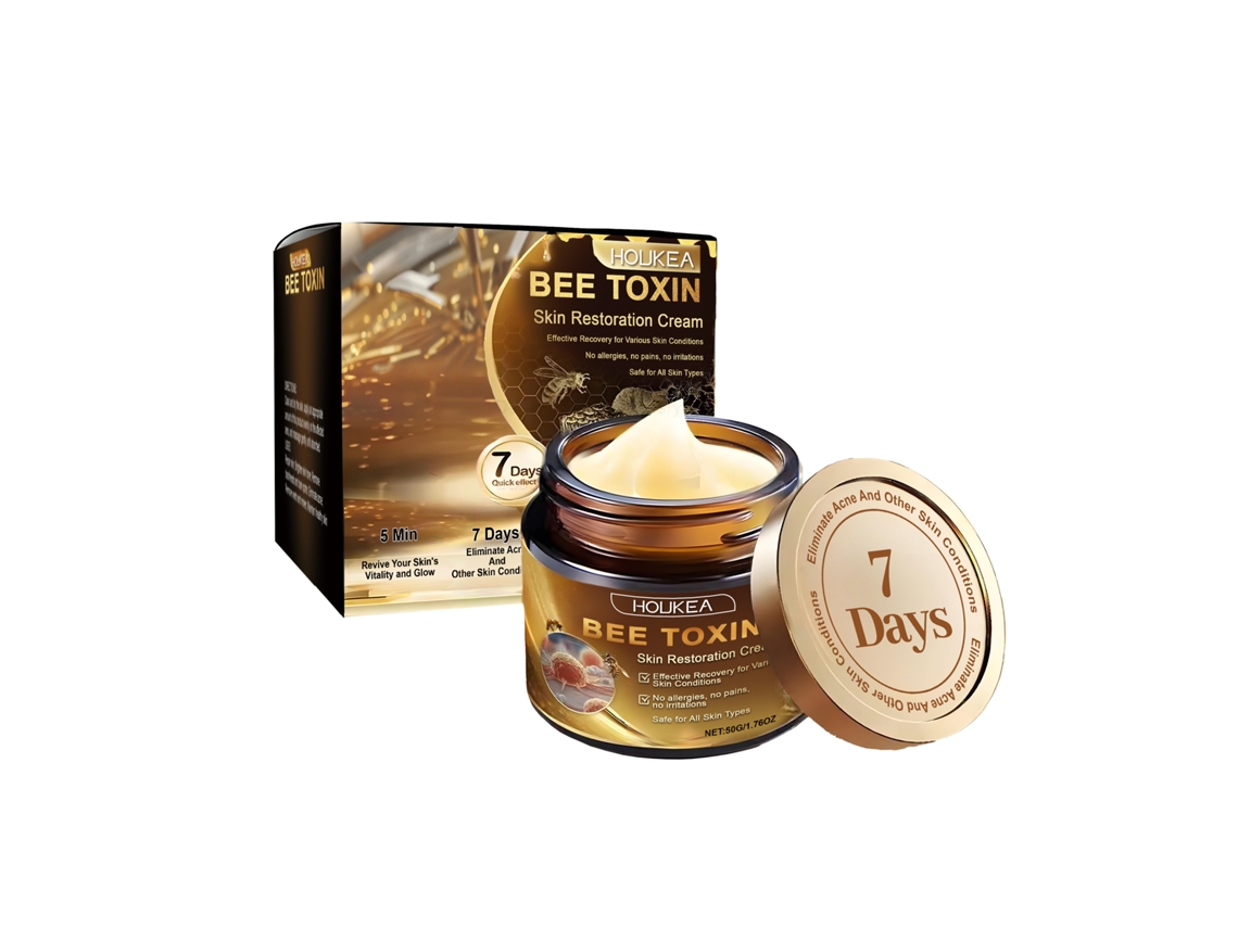 Crema calmante con veneno de abeja para la piel