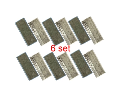 Almohadilla lavable para fregar en seco y húmedo, 12 piezas, para Irobot Braava Jet M6, paño de mopa, repuestos para aspiradora, trapos de limpieza