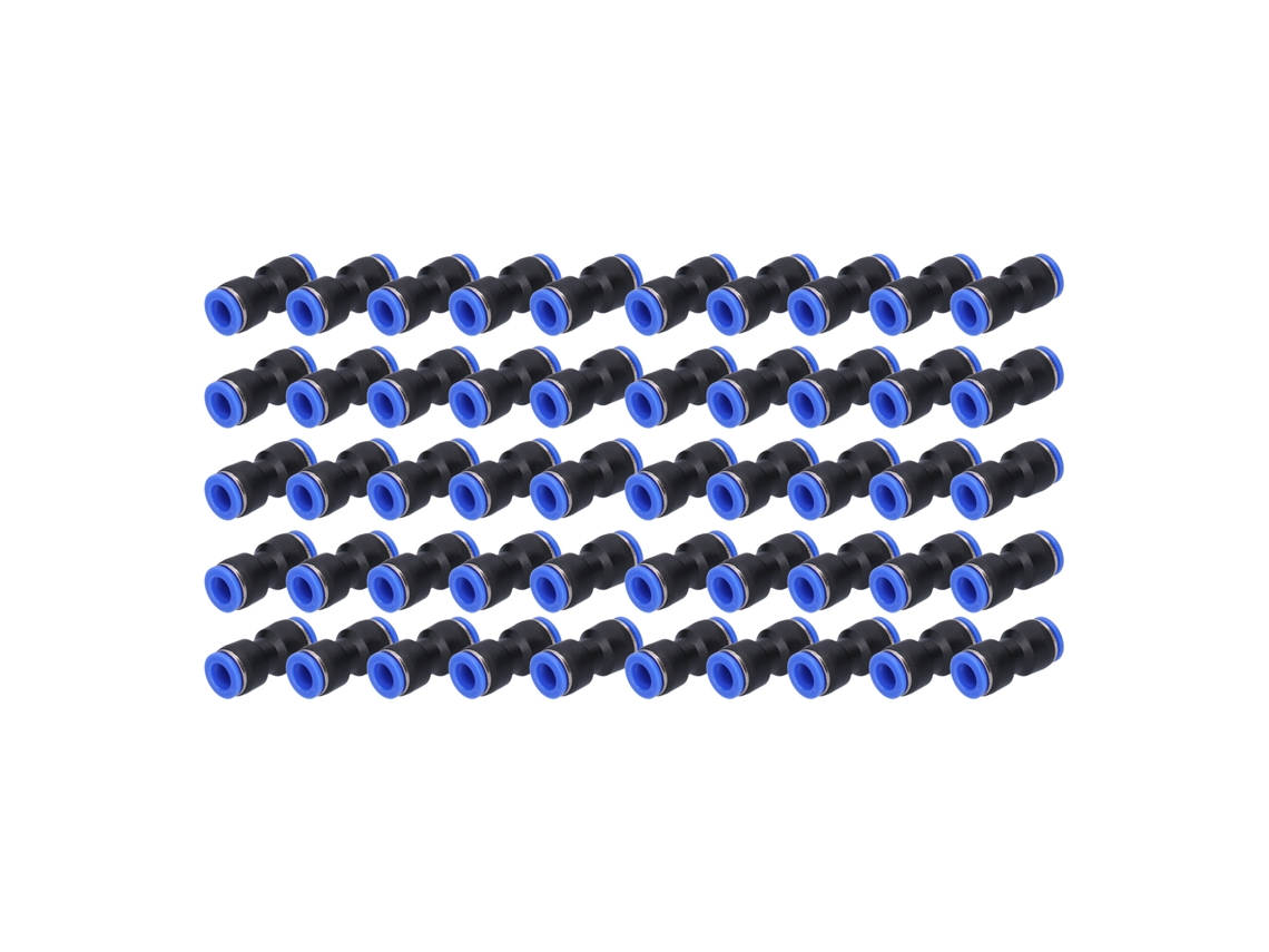 50 Piezas Conector Neumático Recto De Empuje Para Tubo De Aire Pu-10 Accesorios Neumáticos Industriales