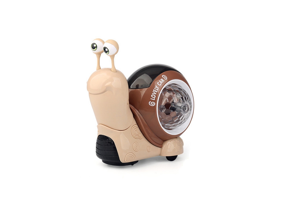 Caracol cangrejo gateando que brilla con luz musical juguete para bebés y niños pequeños XIMU
