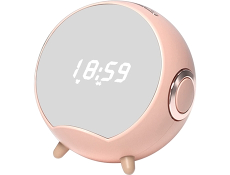 Altavoz Bluetooth inalámbrico portátil Carga inalámbrica Estéreo Emparejamiento Altavoz rosa