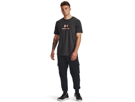 Camiseta de Hombre para Deporte UNDER ARMOUR Global Lockertag Gris (2XL)