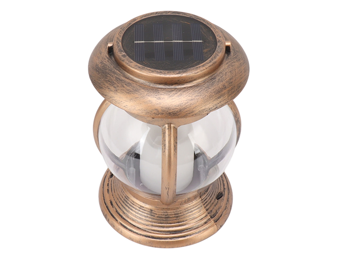 Farol Solar Led, Color Bronce, Colgante, Resistente Al Agua Ip44, Luz Para Patio.