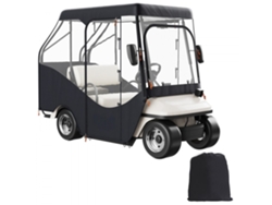 Funda protectora para carrito de golf de 4 plazas, impermeable, protección UV y lluvia, fácil instalación Tekmaquinas