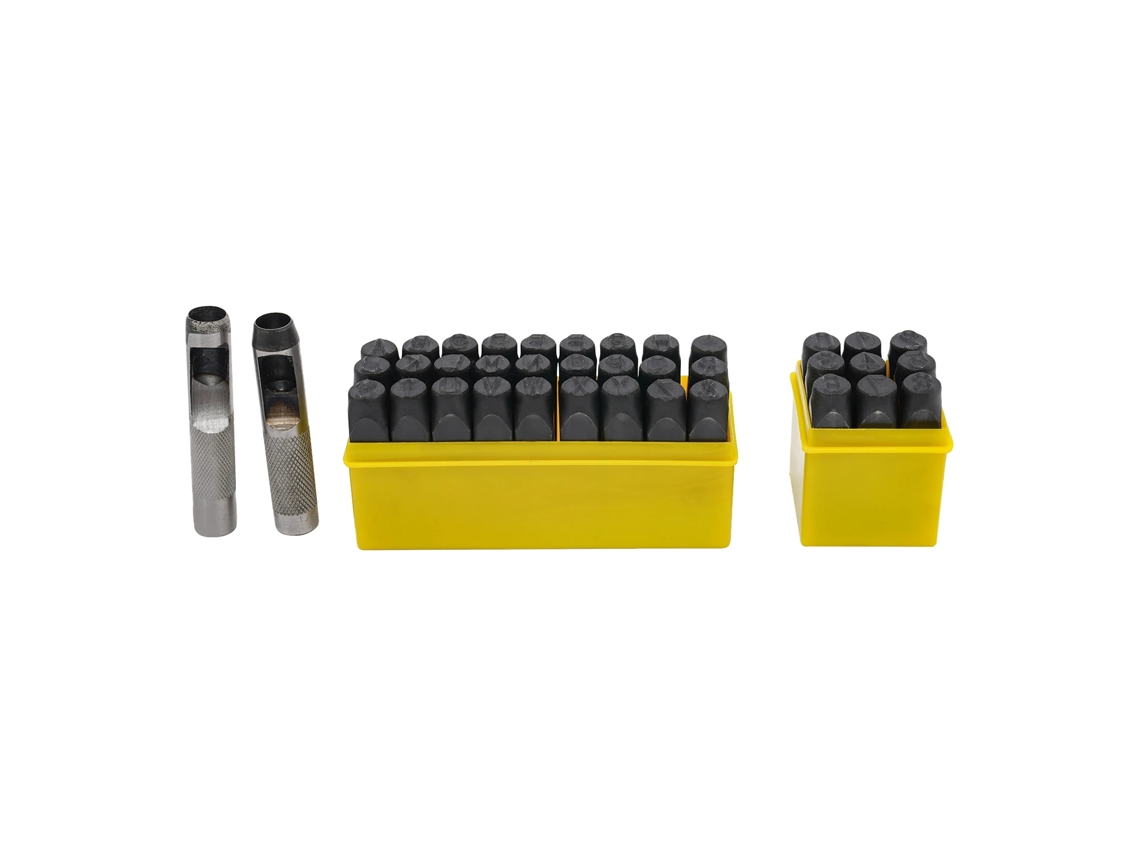 Juego de sellos de letras, 36 piezas, construcción de acero resistente, OEM dorado
