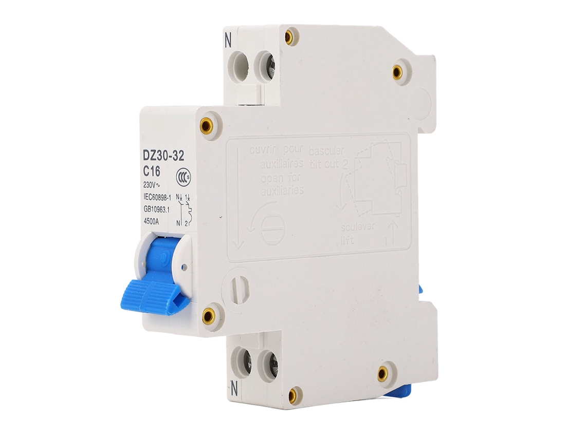 Yncm2026-interruptor De Aire Miniatura 1p+n 16a 230v Din Rail Montado Termomagnético Dz30-32