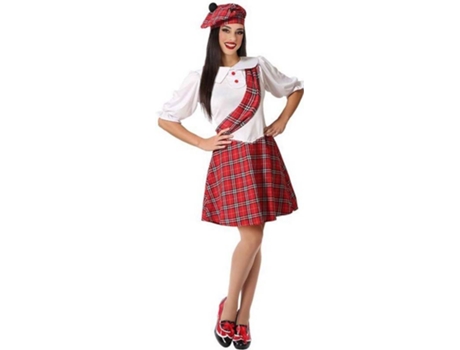 Disfraz de Mujer ATOSA Rojo y blanco escocés (Tam: XL)