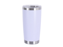 Termo para coche de 600 ml con tapa, acero inoxidable, doble capa TRUYUETY