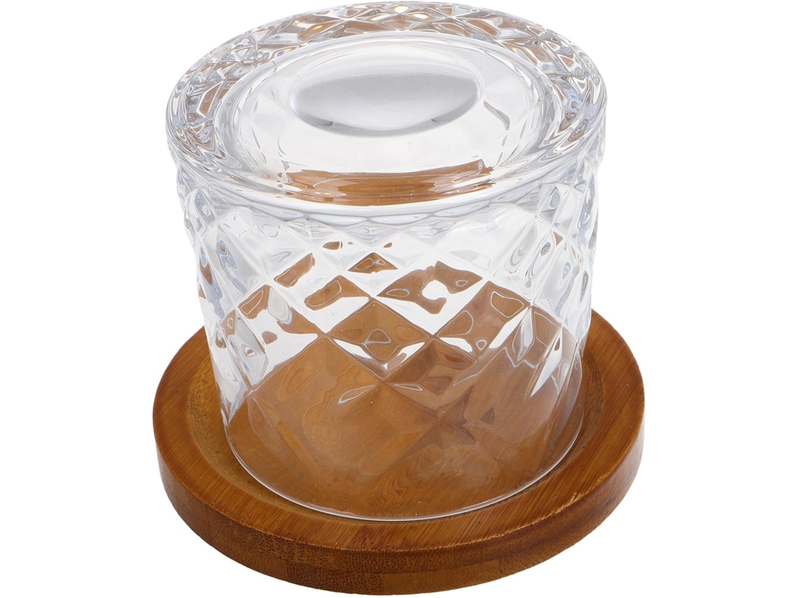 Vaso Giratorio Para Whisky De 280 Ml, De Cristal Transparente Con Base Estable.