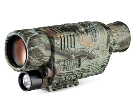 Cámara Digital Monocular de Visión Nocturna para Caza y Vida Silvestre 150M en la Oscuridad con Tarjeta Tfcard 8G Negro-Negro