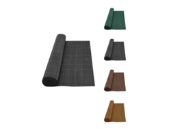 Mimbre Artificial Con Tratamiento Anti-Uv Y 90% de Ocultación Varillas Pppe En Colores Verde Beige Marrón Y Gris Gris 1 5X3M JARDIN202