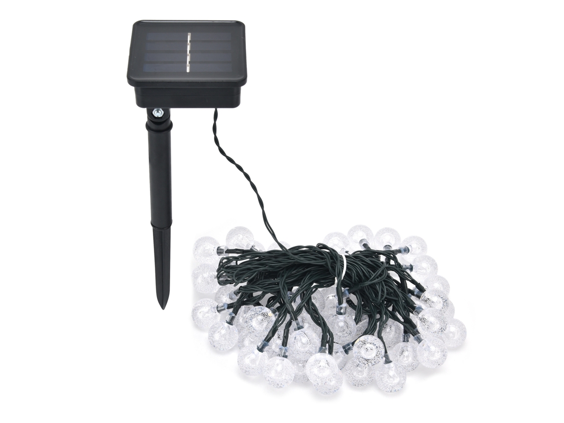Rebe-luz Solar Led De Cadena 9.5m Ip44 Impermeable Luz Cálida 8 Modos Para Jardín Patio Boda Fiesta Exterior