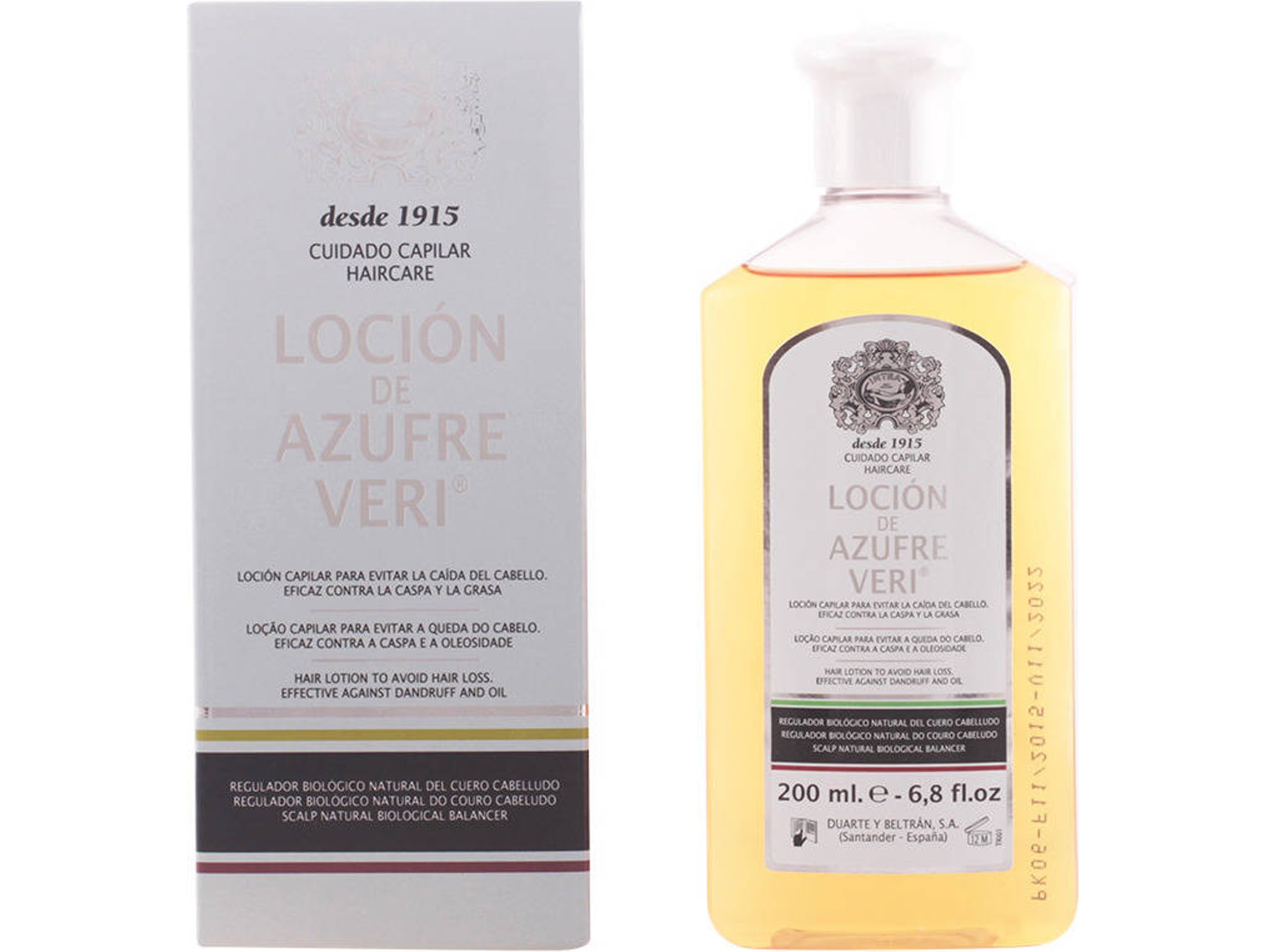 Loción Anticaída CAMOMILA INTEA Azufre Veri Locion Anti-Caida (200 ml)