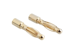 5 Pares de Conectores Banana de 2 Mm Banhados a Ouro em Cobre para Motores Brushless, Compatíveis com Baterias Esc. MDUG