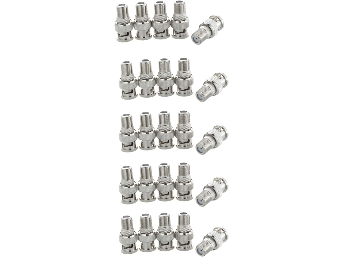 50 Adaptadores De Conector Hembra A Bnc Para Videovigilancia