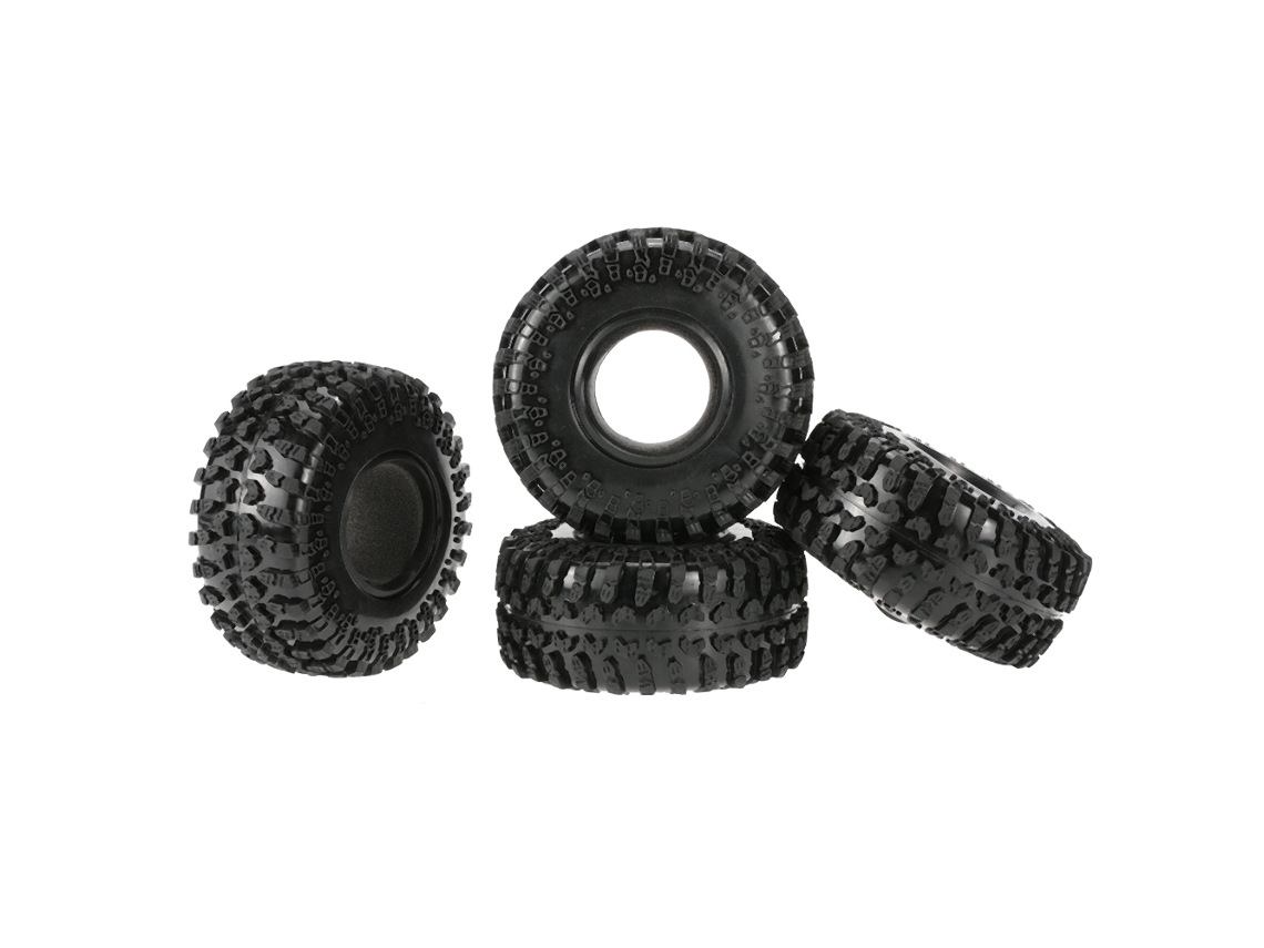 Neumáticos Austar De 2,2" (125 Mm) A Escala 1/10 Para Rc4wd D90 Axial Scx10 Rock Crawler De Goma.